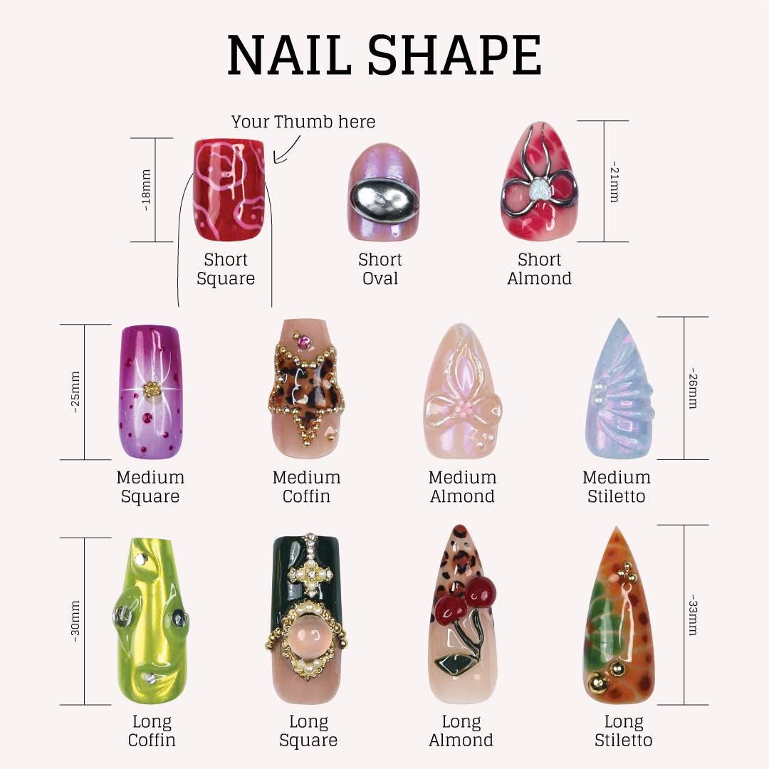 Free Style With 3D Gel and White Pearl Long Stiletto Press On Nails, Handpainted Gothic Fake Nails, Y2K Emo Chrome Nails
